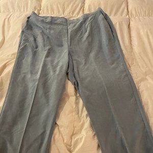Alfred Dunner Pull On Light Blue Long Pants Sz 24